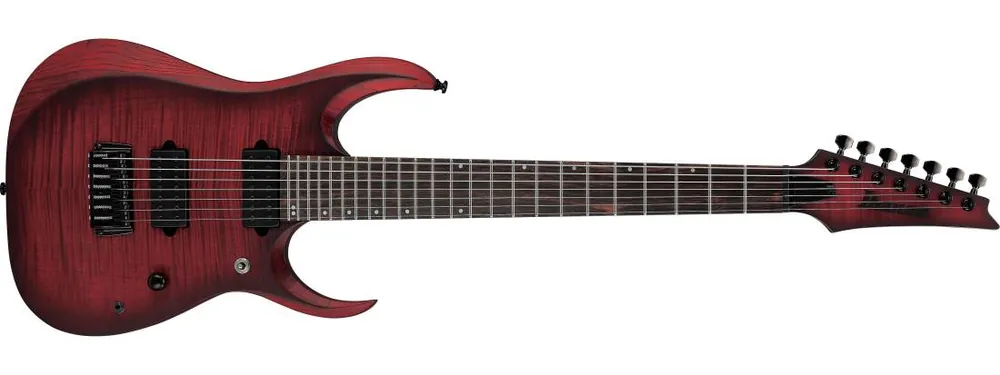 Ibanez RGD 7-String Electric Guitar - Stained Wine Red Burst Flat Nouvelle Collection