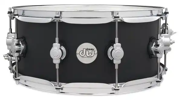 Drum Workshop Design Series 6x14‘‘ Snare Drum - Satin Black Prix Choc