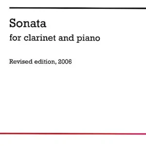 Satisfait Ou Remboursé Chester Music Sonata (Revised Edition, 2006) - Poulenc/Sachania - Clarinet/Piano - Sheet Music