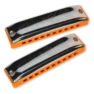 Expédié Aujourd'hui C.A.Seydel Sohne Blues Session Steel Harmonicas with Soft Case - Set of 5