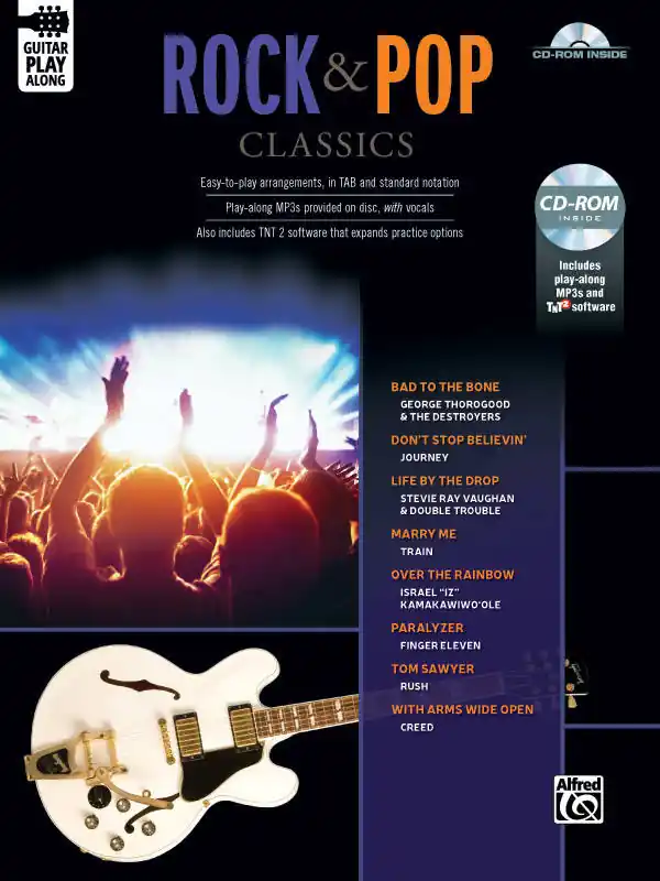 Alfred Publishing Rock & Pop Classics Guitar Play-Along - Guitar TAB - Book/CD-ROM Commander Vite