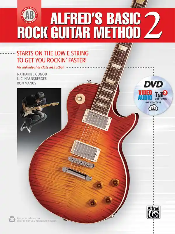 Alfred Publishing Alfred‘s Basic Rock Guitar Method 2 - Gunod/Harnsberger/Manus - Book/DVD/Media Online Marque