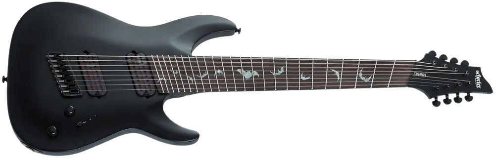 Schecter Damien-8 Multiscale 8-String Electric Guitar - Satin Black Acheter Direct