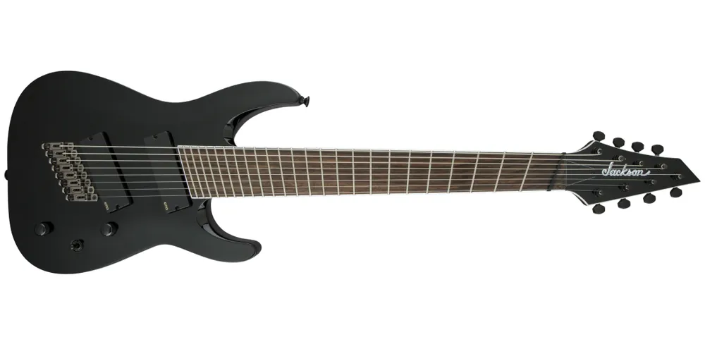 Bon Marché Jackson Guitars X Series Soloist Arch Top SLAT8 MS, Laurel Fingerboard, Multi-Scale - Gloss Black