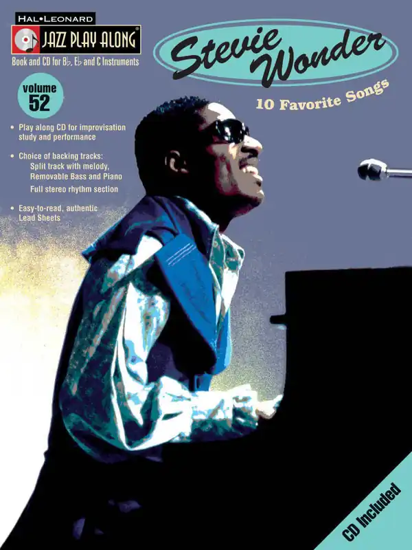 Retour Gratuit Hal Leonard Stevie Wonder Jazz Play Along Volume 52 - Book/CD