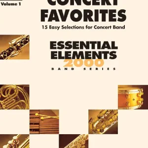 Vente Directe Hal Leonard Concert Favorites Vol. 1 (15 Easy Selections for Concert Band) - Tenor Saxophone - Book
