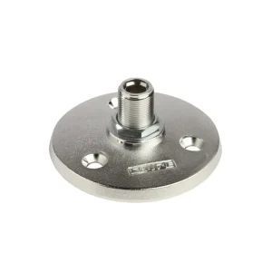Dernière Chance Shure Heavy Duty Mounting Flange for Gooseneck, Mic Clip, Wireless Antenna - Matte Silver