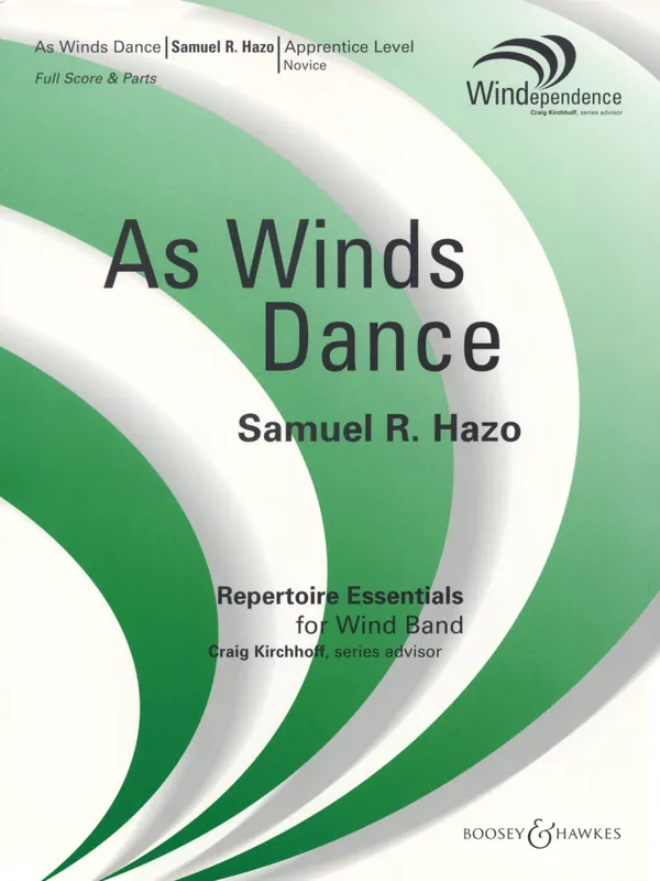 Boosey & Hawkes As Winds Dance - Hazo - Concert Band Score Only - Gr. 1.5 Solde