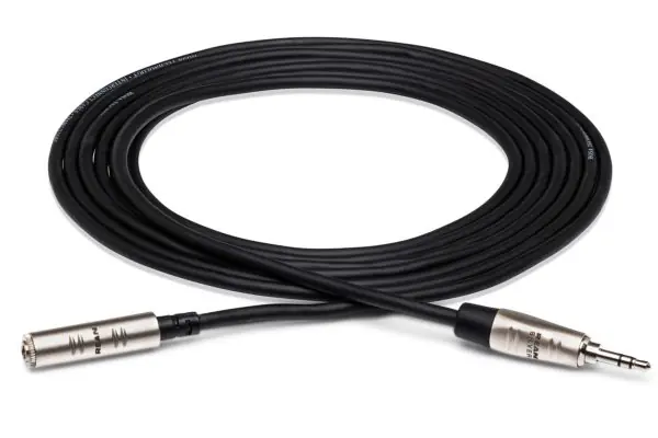 Réduction Hosa REAN 3.5mm TRS to 3.5mm TRS Pro Headphone Extension Cable - 25‘
