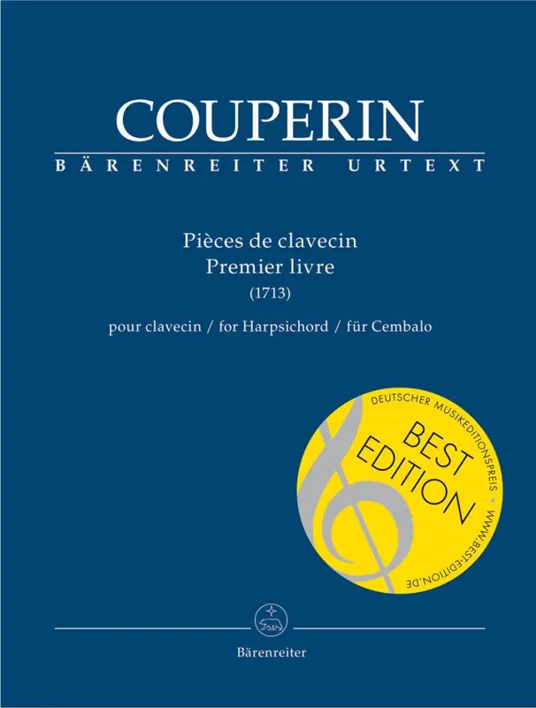 Baerenreiter Verlag Pieces For Harpsichord, Book 1 - Couperin - Harpsichord Soldes