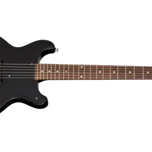 Bon Marché Gibson Les Paul Junior Double Cut Electric Guitar with Hardshell Case - Ebony