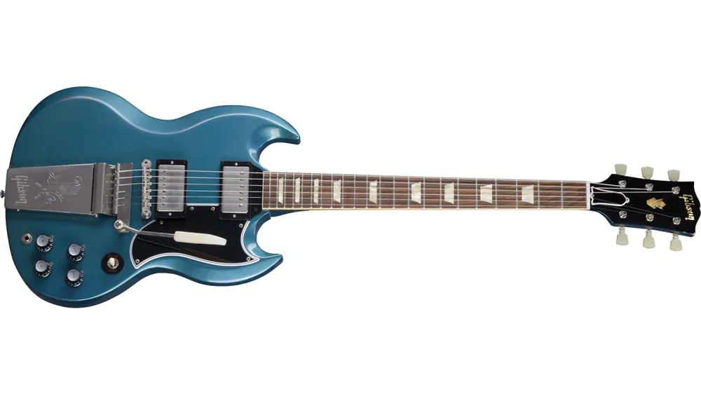 Affaire À Saisir Gibson Custom Shop Murphy Lab Lite Aged ‘64 SG Standard w/ Maestro - Pelham Blue