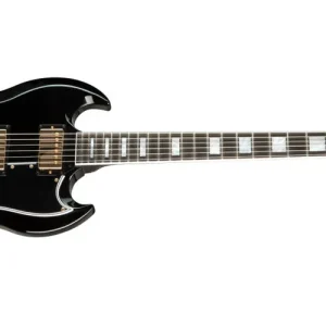 Gibson Custom Shop SG Custom with Ebony Fingerboard - Gloss Ebony Jusqu'à Épuisement Des Stocks