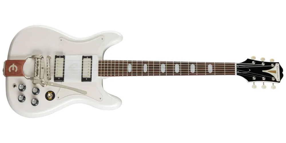 Haute Qualité Epiphone Crestwood Custom with Tremotone Tailpiece - Polaris White