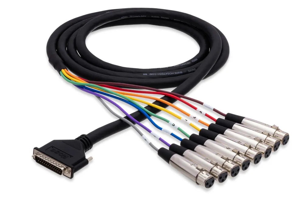 Hosa Balanced Snake, XLR-F to DB25 - 3 M Commander Vite