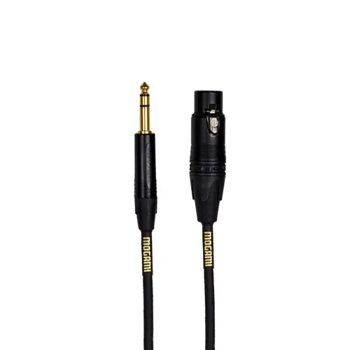 Mogami Gold 1/4‘‘ TRS to XLRF Patch Cable - 1 Foot Top Vente