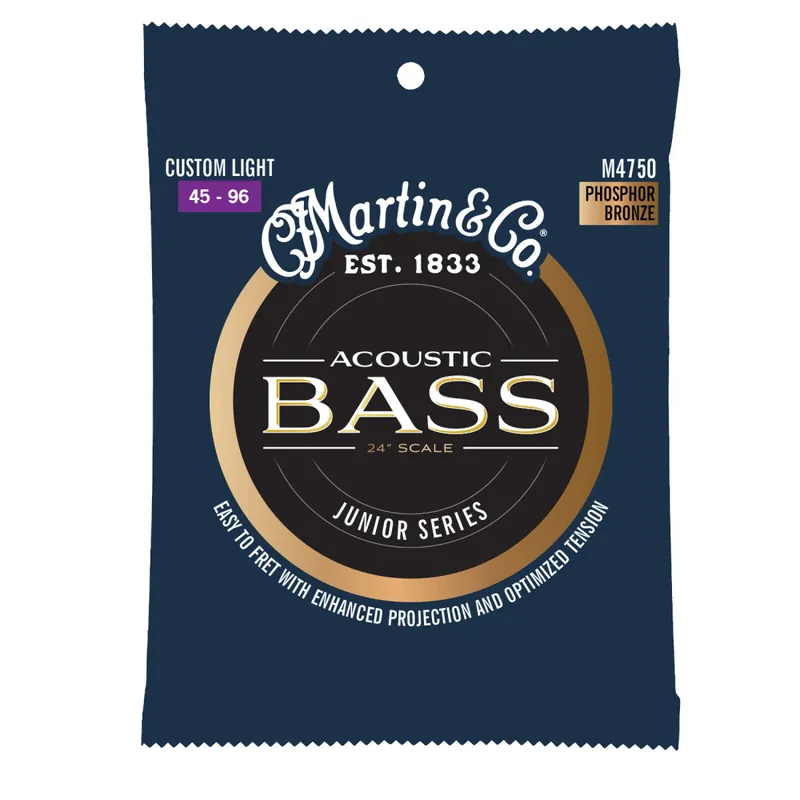 Martin Guitars Junior Series Acoustic Bass Custom Light Strings - 45-96 Bon Plan