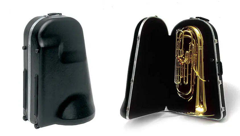 Nouvelle Collection MTS Products ABS Medium Size Tuba Case with Wheels