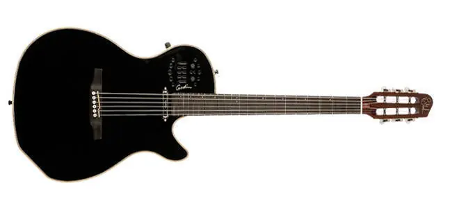 Godin Guitars Multiac Spectrum Steel Electro-Acoustic Guitar w/vbgac - Black HG Meilleur Choix