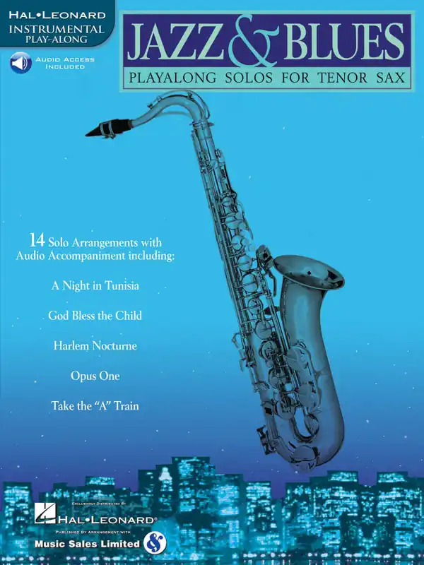 Réduction Hal Leonard Jazz & Blues Play-Along Solos for Tenor Sax - Book/Audio Online