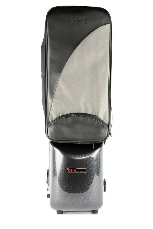 Bam Cases Hightech Bass Clarinet (to C) Case - Black Carbon Look Commander Vite