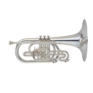 Soldes Yamaha Band YMP-204MS Marching Band Mellophone - Silver-Plated