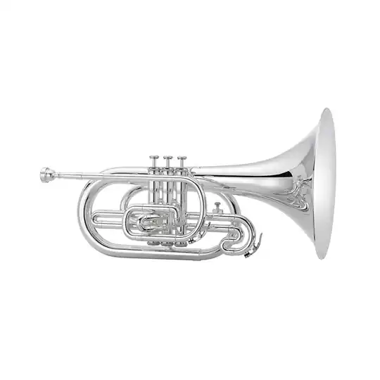 Jupiter JMP1000MS Marching Mellophone - Silver Plated Jusqu'à Épuisement Des Stocks