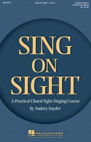 Hal Leonard Sing on Sight Pas Cher