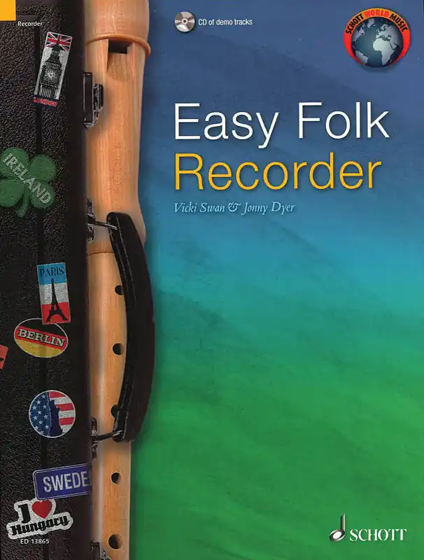 Schott Easy Folk Recorder - Dyer/Swan - Book/CD Affaire À Saisir