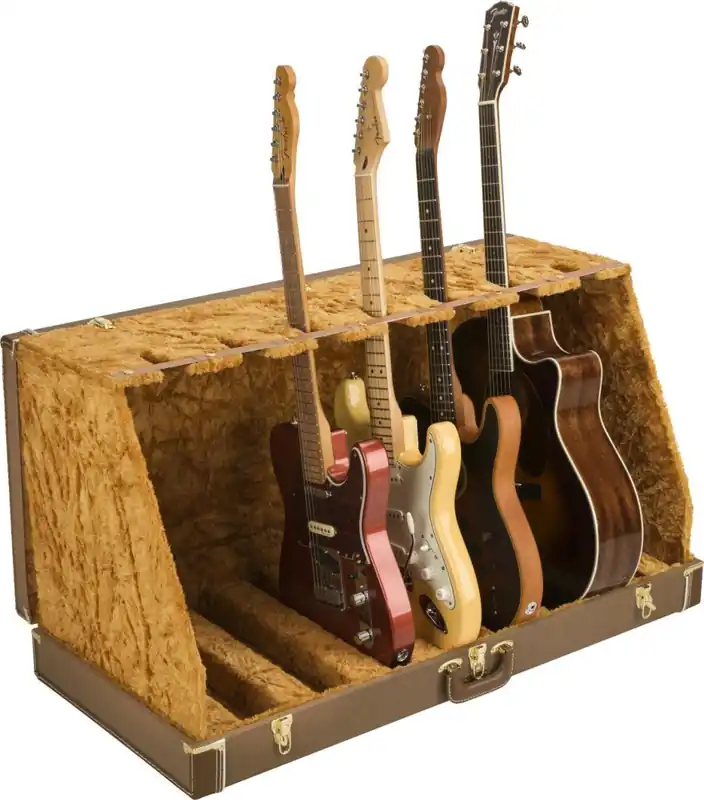 Fender Classic Series Case Stand - 7 Guitar, Brown Dernier Modèle