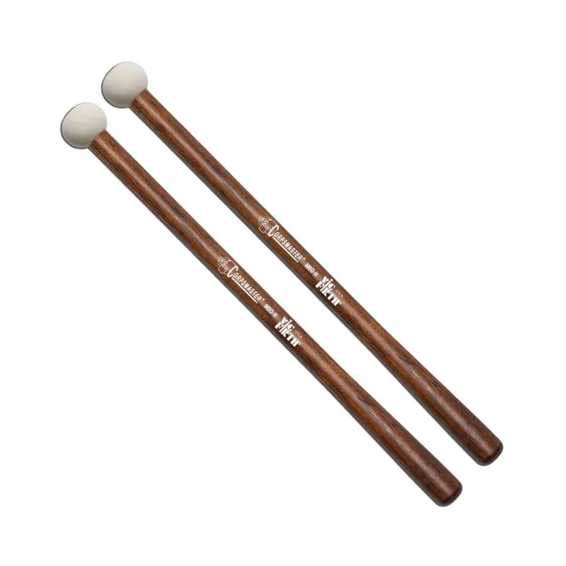 Haute Qualité Vic Firth Corpsmaster Bass Drum Sticks - L 14 1/8‘‘, Head 1 1/4‘‘ x 1‘‘
