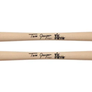 Vic Firth Tom Gauger Bass Drum Mallets - Chamois/Wood Bon Plan
