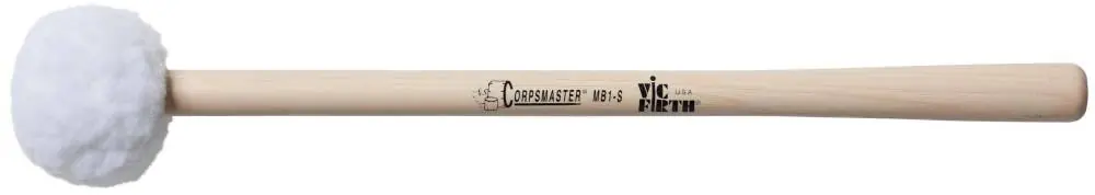 Vic Firth Corpsmaster Bass Drum Sticks -SOFT L 14 1/8‘‘, Head 1 1/2‘‘ x 1 3/16‘‘ Populaire