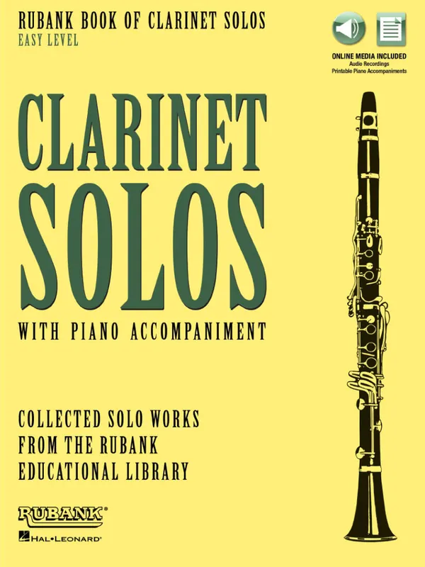 Solde Rubank Publications Rubank Book of Clarinet Solos, Easy Level - Clarinet/Piano - Book/Media Online