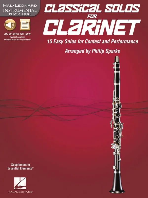 Hal Leonard Classical Solos for Clarinet Instrumental Play-Along - Sparke - Clarinet - Book/Media Online Pas Cher