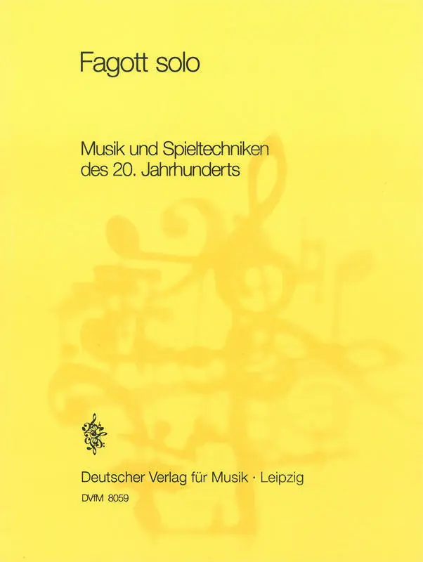 Breitkopf & Hartel Fagott Solo - ed. Hahnchen - Bassoon Commander Maintenant