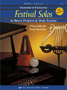 Solde Kjos Music Standard of Excellence Festival Solos, Book 2 - Pearson/Elledge - Baritone Saxophone - Book/CD