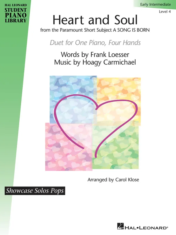 Hal Leonard Heart and Soul - Klose - Piano Duet (1 Piano, 4 Hands) - Sheet Music Commande En Gros