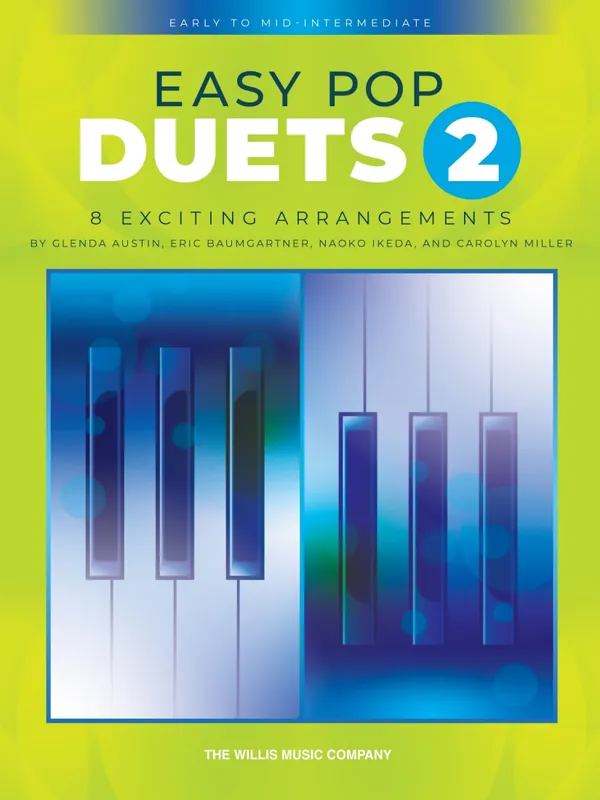 Certifié Hal Leonard Easy Pop Duets 2 - Baumgartner /Ikeda /Miller /Austin - Piano Duet (1 Piano, 4 Hands) - Book