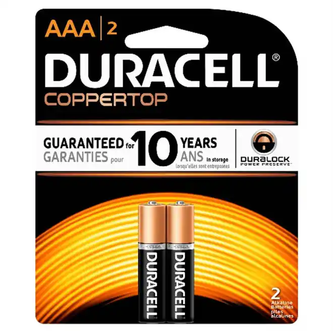 Commander Maintenant Duracell AAA CopperTop Batteries - 2-Pack