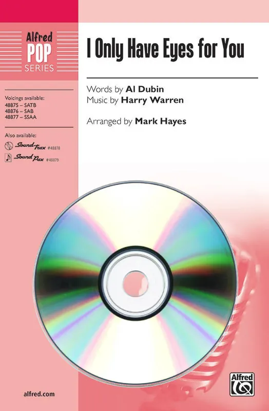 Expédié Aujourd'hui Alfred Publishing I Only Have Eyes for You - Dubin/Warren/Hayes - SoundTrax CD