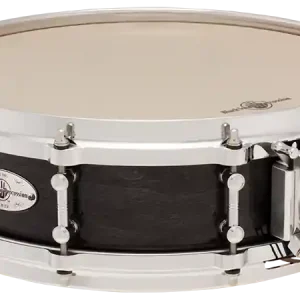 Petit Prix Black Swamp Mercury Series 4x14‘‘ Snare Drum with Multisonic Strainer - 7-Ply Maple - Concert Black