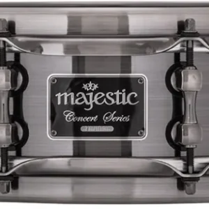 Acheter Direct Majestic Percussion 14x4‘‘ Concert Black Series Cast Aluminum Concert Snare Drum