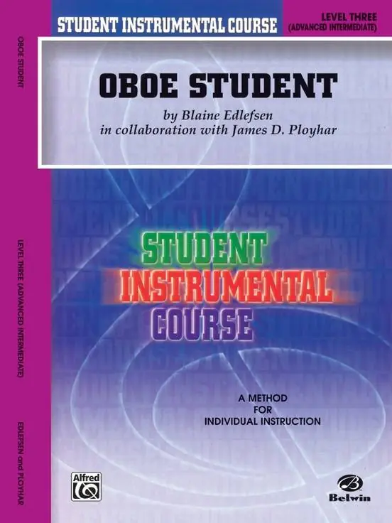 Belwin Student Instrumental Course Oboe Student, Level III - Edlefsen/Ployhar - Book Commander Maintenant
