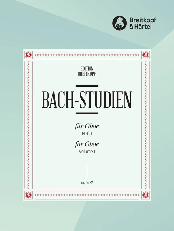 Breitkopf & Hartel Bach-Studies for Oboe, Volume 1 - Bach/Heinze - Book Livraison Express