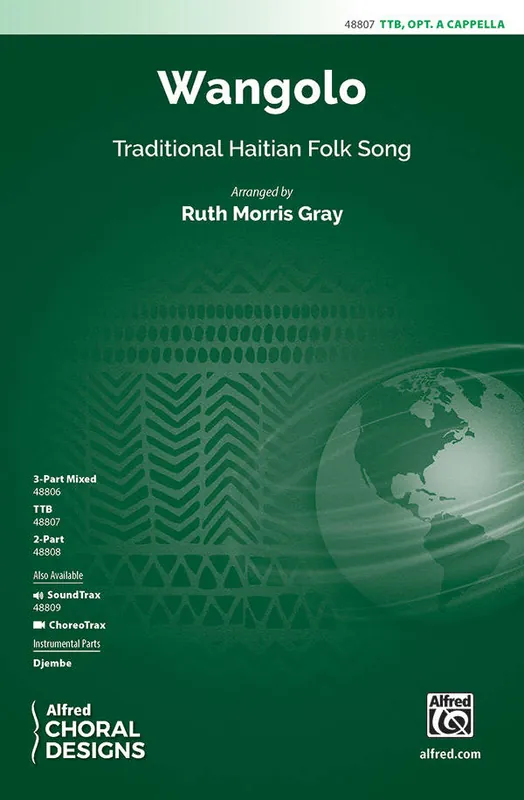 Offre Limitée Alfred Publishing Wangolo - Traditional Haitian/Gray - TTB