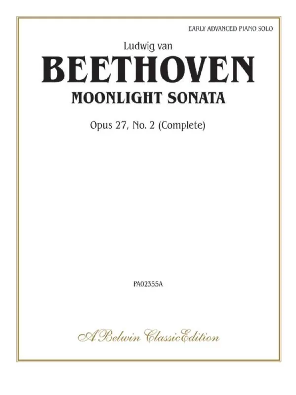 Belwin Moonlight Sonata, Op. 27, No. 2 (Complete) Bon Marché