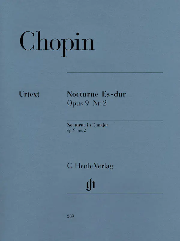 Vente Directe G. Henle Verlag Nocturne E flat major op. 9 no. 2 - Chopin /Zimmermann /Theopold - Piano - Sheet Music