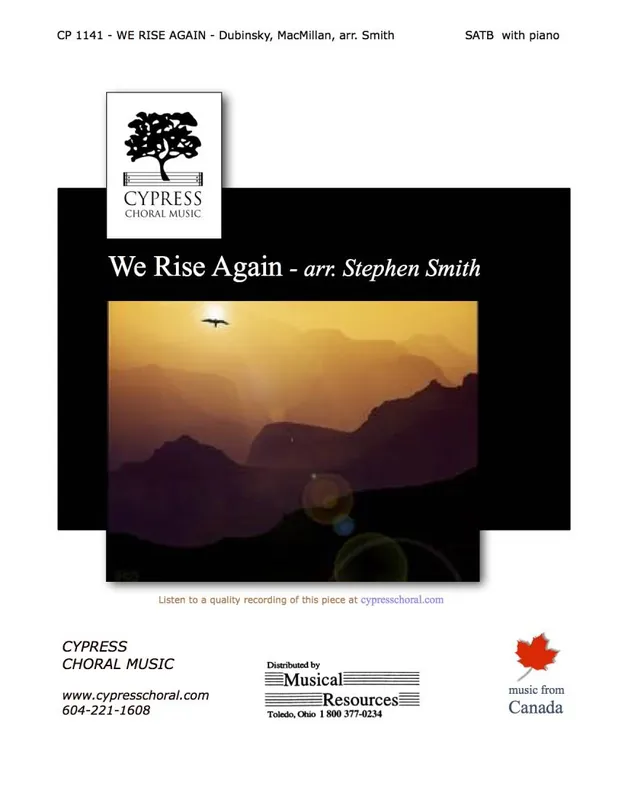Petit Prix Cypress Choral Music We Rise Again - Dubinsky/Smith - SATB
