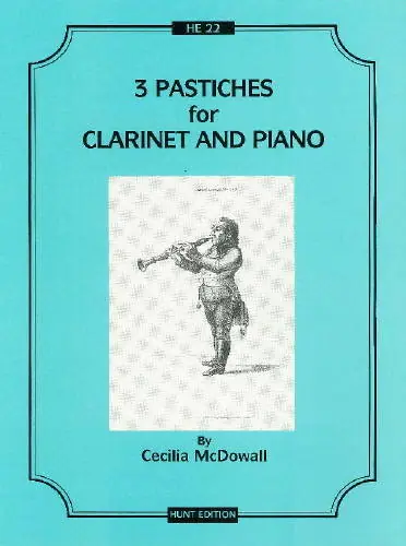 Must-Have Spartan Press Int Three Pastiches - McDowall - Bb Clarinet/Piano